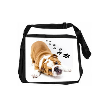 Twin Sides Printing Laptop Notebook Lovely Two Bulldog Dogs Playing Apple Handle Sleeve Bag Case Cover for 15 inches MacBook Pro 